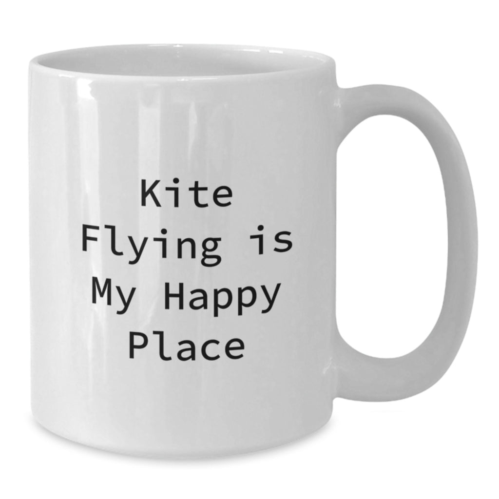 Kite Flying Enthusiasts Gifts from Friends for Kite Flying Graduation Celebration White Coffee Mug - Additional