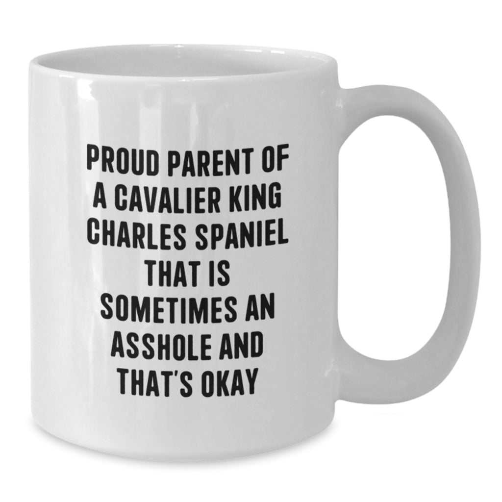 Cavalier King Charles Spaniel Dog Mom Funny Gifts from Friends for Graduation Unique White Coffee Mugs - Additional