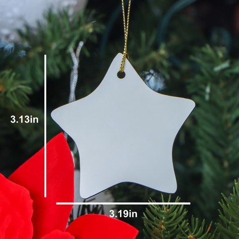 Image of Funny Receptionist Gifts from Friends - I'm A Receptionist. Just Like A Normal Receptionist Except Much Hotter. Star Ornament for Christmas, Perfect for Coworkers - Image 2