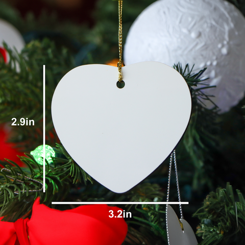 Image of Funny Godmother Gifts, I Think Me Being Your Godmother Is Enough Of A Gift, Heart Ornament for Christmas, Gifts from Family to Godmother - Image 2
