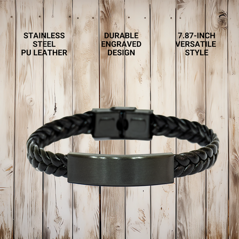 Image of Abyssinian Cat Lovers Funny Quote Interlaced Leather Braclet Gifts for Her from Friends on Mother's Day - Image 4