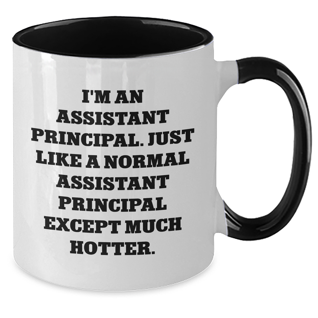 Funny Assistant Principal Mugs, Gifts from Friends for Assistant Principal, Two Tone Coffee Mug, Mother's Day Unique Gifts, 'I'm An Assistant Principal...' Quote - Additional