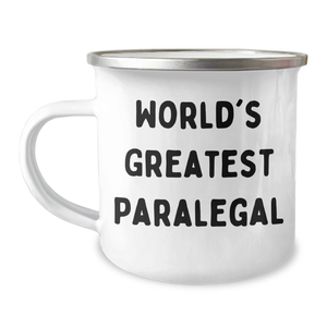 Funny World's Greatest Paralegal Gifts for Mom's Special Day Camping Mug from Family - Image 1