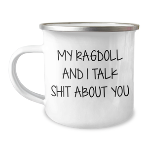 Ragdoll Cat Mom Funny Gifts from Family for Graduation Unique Camping Mug - Image 1