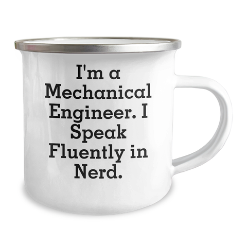 Image of Funny Mechanical Engineer Gifts from Friends, Father's Day Unique Gifts for Him - I'm A Mechanical Engineer. I Speak Fluently In genius. - Image 2