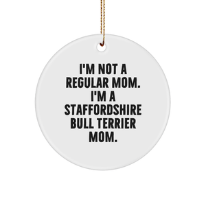 Funny Staffordshire Bull Terrier Dog Mom Gifts from Family - Image 1