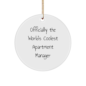 Funny 'Officially The World's Coolest Apartment Manager' Gifts for Apartment Managers | Unique Christmas Unique Gifts from Boss to Apartment Manager - Image 1