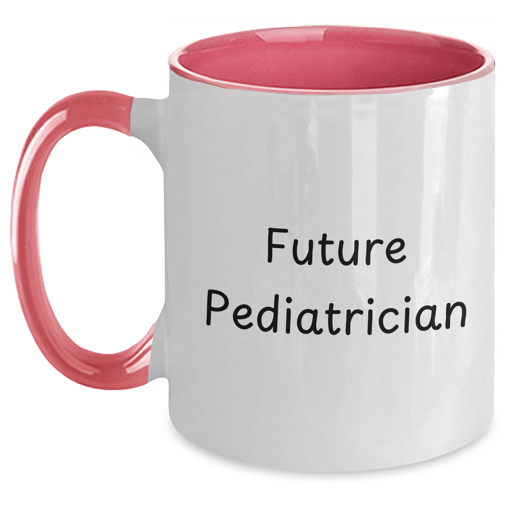 Pediatrician Gifts from Friends and Family - Funny Quote Two Tone Coffee Mug for Future Pediatrician Dad on Father's Day, Gifts for Men - Main