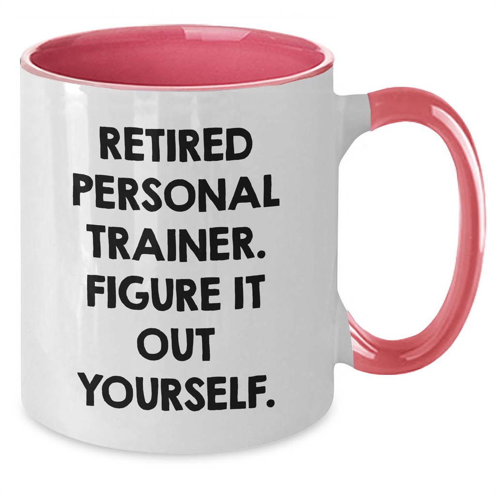 Personal Trainer Funny Gifts from Men to Unique Two Tone Coffee Mugs for Personal Trainers, Inspirational Quote for Father's Day - Additional