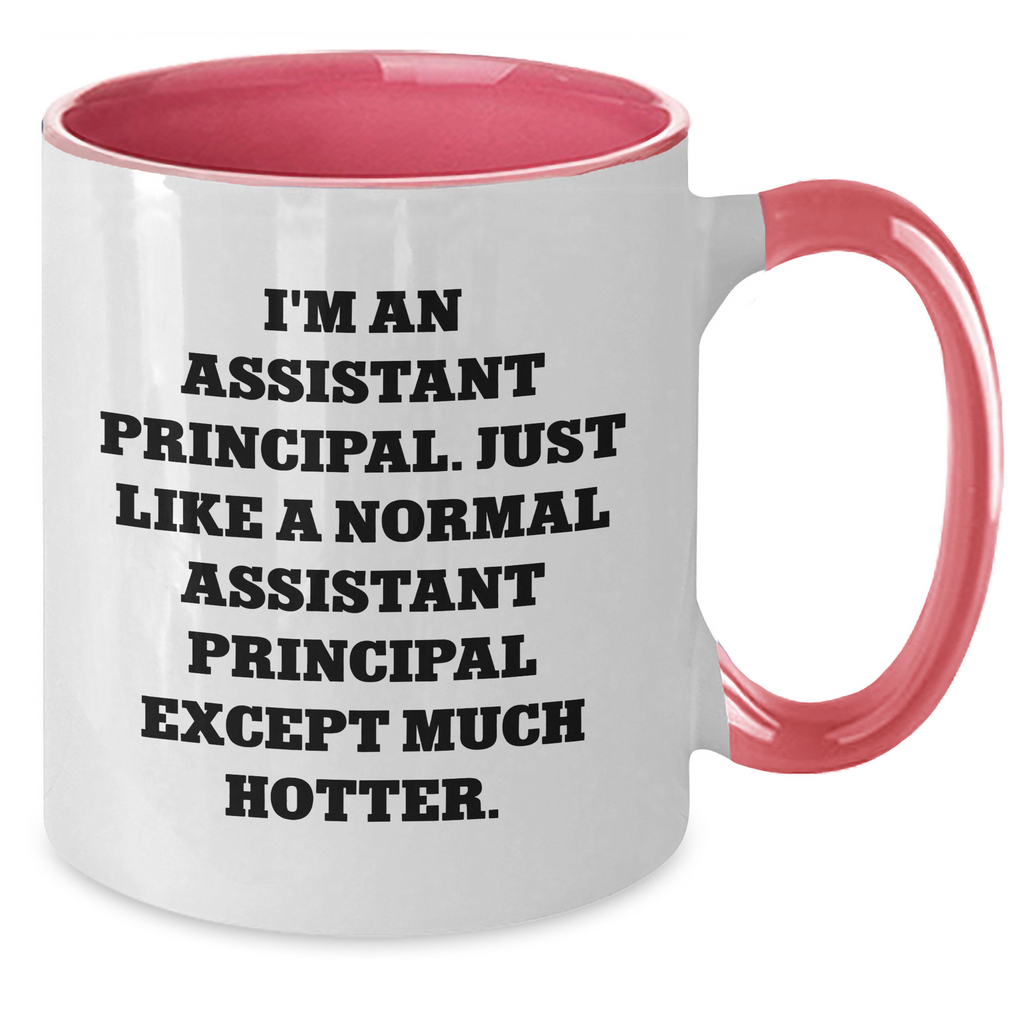 Funny Assistant Principal Mugs, Gifts from Friends for Assistant Principal, Two Tone Coffee Mug, Mother's Day Unique Gifts, 'I'm An Assistant Principal...' Quote - Additional