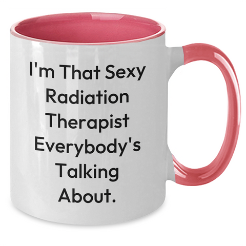 Image of Funny Radiation Therapist Gifts, Two Tone Coffee Mugs, Father's Day Unique Gifts from Men, Gifts for Radiation Therapist - Additional