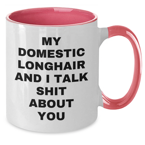 Image of Domestic Longhair Cat Mom Funny Coffee Mug, Gifts from Women, Gifts for Cat Lovers, Unique Mother's Day Unique Gifts for Friends - Additional