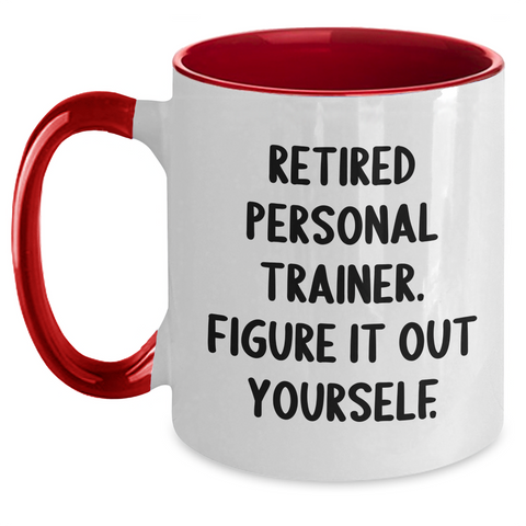 Image of Personal Trainer Gifts: Funny Quotes, Two Tone Coffee Mug, Gifts from Friends for Father's Day - Main