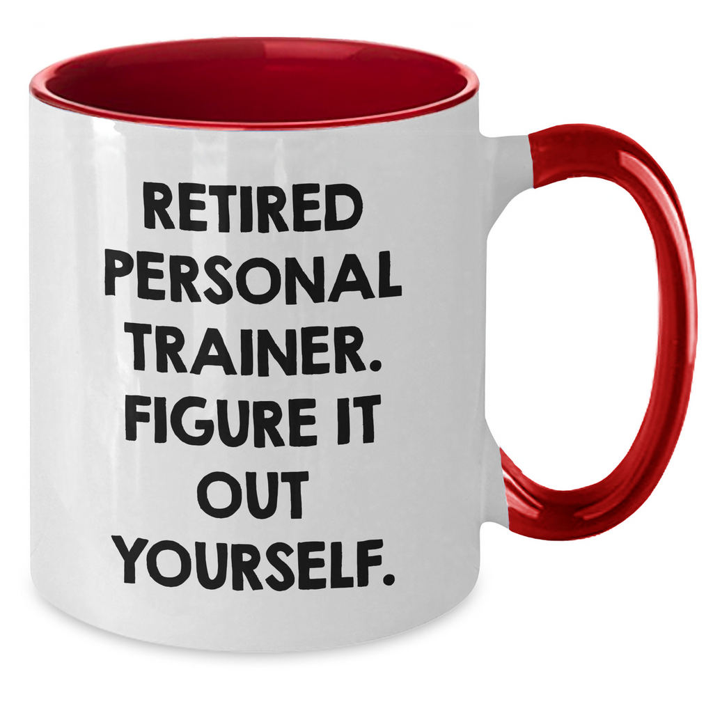 Personal Trainer Funny Gifts from Men to Unique Two Tone Coffee Mugs for Personal Trainers, Inspirational Quote for Father's Day - Additional