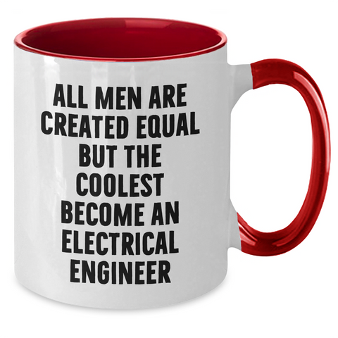 Image of Electrical Engineer Humor Gifts from Men to Electrical Engineer Friends on Mother's Day - Funny Two Tone Coffee Mug - Additional