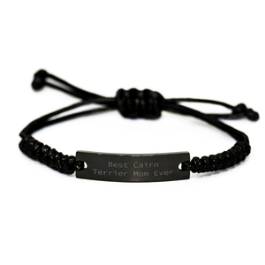 Cairn Terrier Dog Lovers Best Cairn Terrier Mom Ever Rope Bracelet Gifts for Dad from Pet Lover to Father's Day Unique Gifts - Image 1