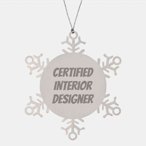 Image of Gifts from Friends for Interior Designers - Funny Snowflake Ornament - Christmas Decorations - Image 1