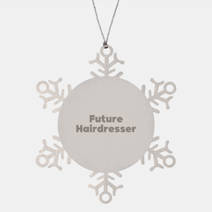 Hairdresser Gifts for Future Hairdressers - Snowflake Christmas Unique Gifts for Hairdressers - Inspirational Hairdresser Gifts for Christmas - Image 1