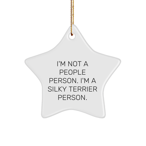 Silky Terrier Dog Star Ornament Gift from Friends for Silky Terrier Dog Lover Christmas Unique Gifts - Image 1