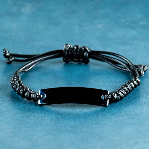 Image of Motivational Christian Black Rope Bracelet, God will wreck your plans, when He sees our plans are about to wreck you., Inspirational Christmas , Family, Anniversary  Gifts For Christian Men, Women, Girls & Boys – view 2