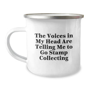 Funny Stamp Collecting Gifts for Him or Her - Camping Mug with Inspirational Quote about Going Stamp Collecting, Perfect Graduation Unique Gifts from Family or Friends - Image 1