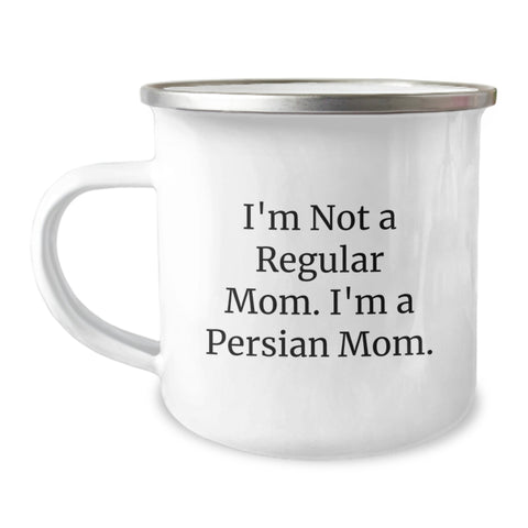 Image of Funny Persian Cat Camping Mug Gifts from Family to Graduation Unique Gifts for Men Women Friends Coworkers - Image 1