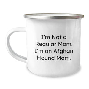 Funny Afghan Hound Dog Mom Gifts from Family for Christmas Camping Mug - Image 1