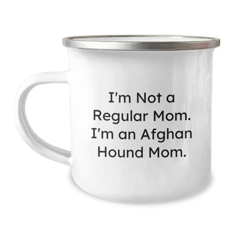 Image of Funny Afghan Hound Dog Mom Gifts from Family for Christmas Camping Mug - Image 1