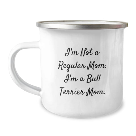 Image of Funny Bull Terrier Dog Camping Mug Gifts from Mom for Bull Terrier Dog Lovers, Unique Christmas Unique Gifts - Image 1