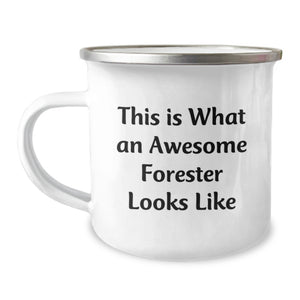 Funny Forester Gifts, Camping Mug for Forester Friends - This Is What An Awesome Forester Looks Like, Gifts from Friends for Forester Birthday - Image 1