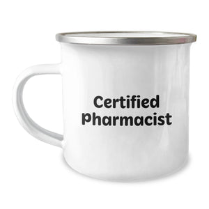 Funny Pharmacist Gifts for Birthday - 'Prescribing' a Good Cup of Coffee, Gifts from Coworkers to Friends, Camping Mug - Image 1