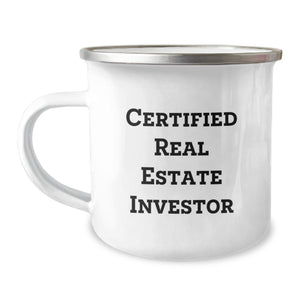 Unique Gifts for Real Estate Investor Friends and Family, Funny Camping Mug for Christmas - Image 1