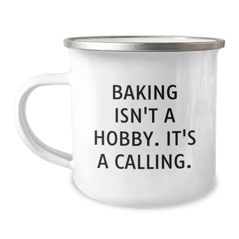 Image of Funny Baking Quotes Gift for Baking Lovers Camping Mug Valentine's Unique Gifts from Husband - Image 1