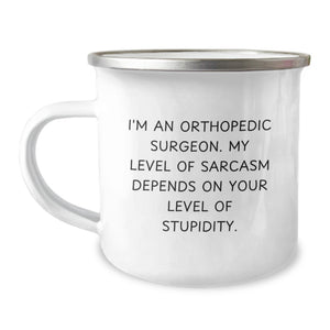 Orthopedic Surgeon Gifts, Funny Camping Mug, Birthday Unique Gifts from Friends - Image 1