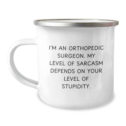 Image of Orthopedic Surgeon Gifts, Funny Camping Mug, Birthday Unique Gifts from Friends - Image 1