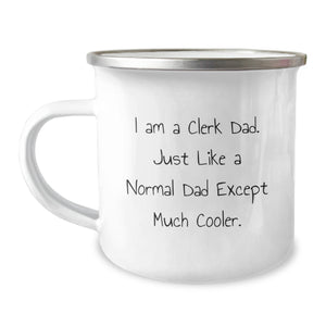 Funny Clerk Christmas Unique Gifts from Dad to Clerk Men, Clerk Camping Mug for Clerk Friends, Unique Gift for Clerk Coworkers - Image 1