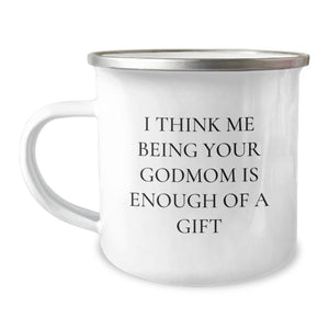 Godmom's Camping Mug, Funny Quote, Graduation Unique Gifts from Family, for Her - Image 1