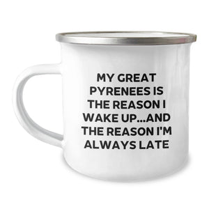 Funny Great Pyrenees Dog Dad Gifts for Men - Great Pyrenees Camping Mug - Valentine's Unique Gifts from Son, Daughter, or Friends - Image 1