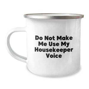 Funny Housekeeper Gifts from Friends for Housekeeper Housekeeper Camping Mug - Christmas Unique Presents - Image 1