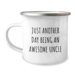 Funny Uncle Gifts from Family Men for Men - Christmas Unique Mugs Just Another Day Being An Awesome Uncle - Image 1