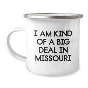 Funny Christmas Unique Gifts from Friends and Family in Missouri - I'm Kind Of A Prime Selection In Missouri Camping Mug - Image 1