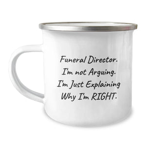 Gifts from Friends for Funeral Director - Funny Camping Mug - Christmas Unique Ideas - Image 1