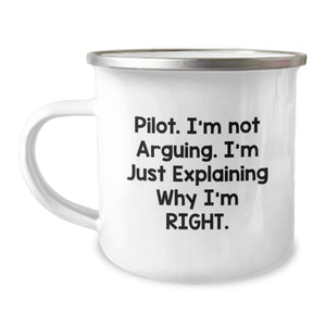 Funny Pilot Gifts from Friends, Men, Women - Pilot Camping Mug for Christmas Unique Gifts - Image 1