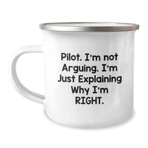 Image of Funny Pilot Gifts from Friends, Men, Women - Pilot Camping Mug for Christmas Unique Gifts - Image 1