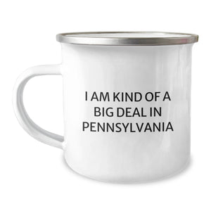 Pennsylvania Proud Gifts for Friends, Funny Camping Mug with I Am Kind Of A Prime Selection Quote, Unique Graduation Gifts from Pennsylvania - Image 1