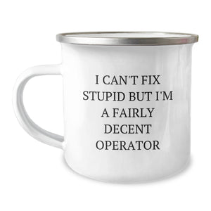 Unique Operator Gifts for Men, Funny Camping Mug, Christmas Unique Gifts from Friends or Family - Image 1