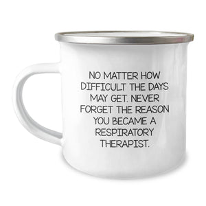 Inspirational Gifts from Friends for Respiratory Therapist - Funny Camping Mug for Christmas Unique Gifts - Image 1