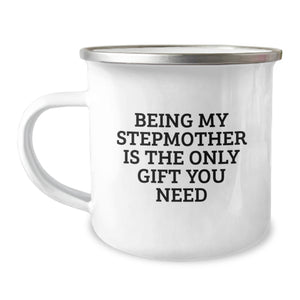 Gifts from Family, Stepmother Love Gifts, Being My Stepmother Is The Only Gift You Need Funny Stepmother Camping Mug - Image 1