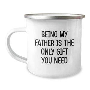 Funny Dad Gifts, Father Camping Mug, Best Christmas Unique Presents for Dad from Family - Image 1