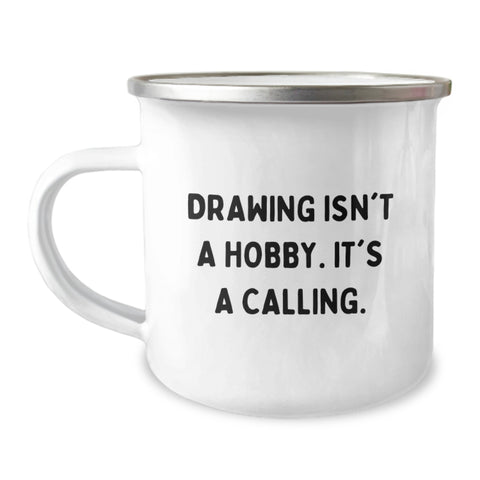 Image of Funny Drawing Gifts for Drawing Enthusiasts - Gifts from Family, Friends, or Coworkers - Drawing Mug for Men or Women - Inspirational Quote - Christmas Unique Gifts - Image 1